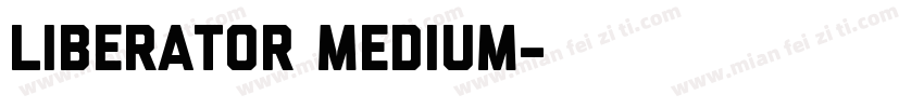 Liberator Medium字体转换